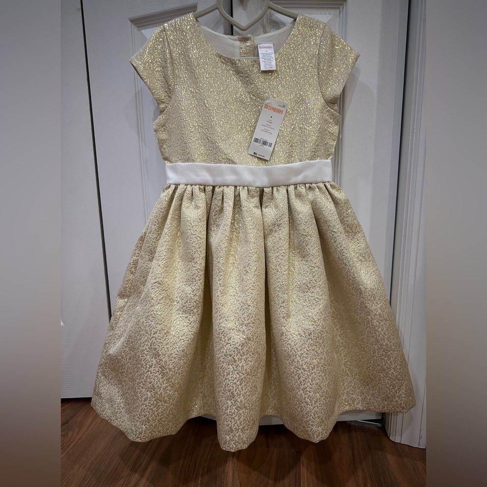 Gymboree Shimmering Gold Formal Dress